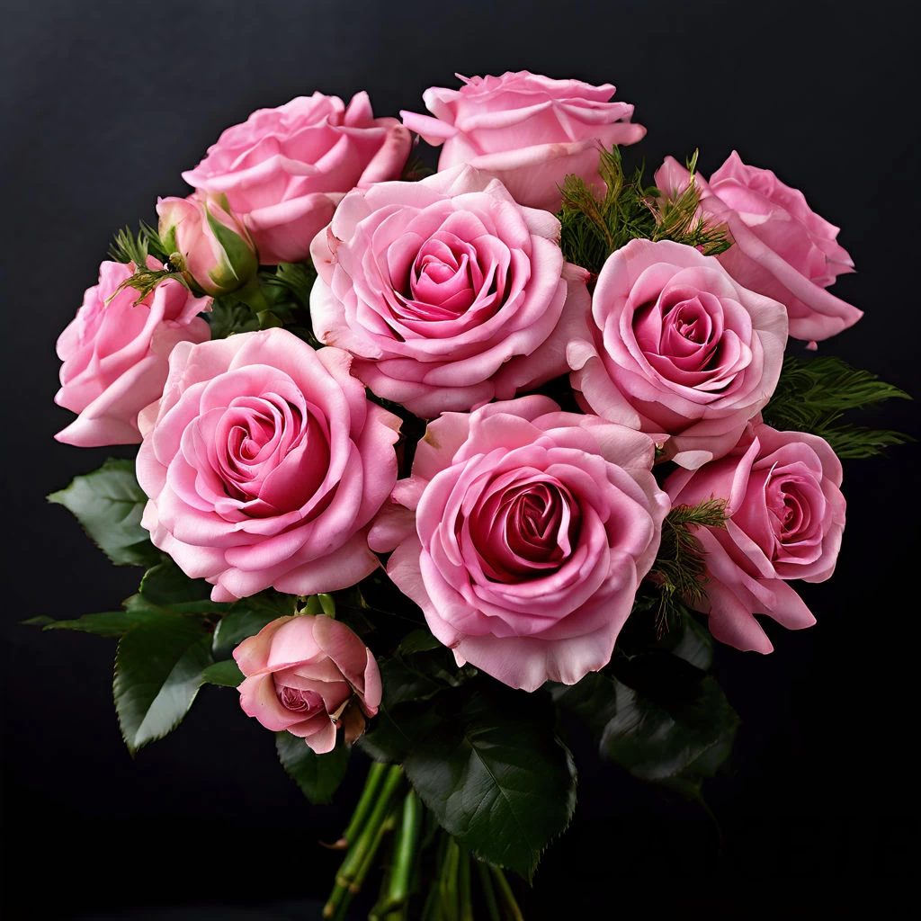 Pink Roses Bouquet